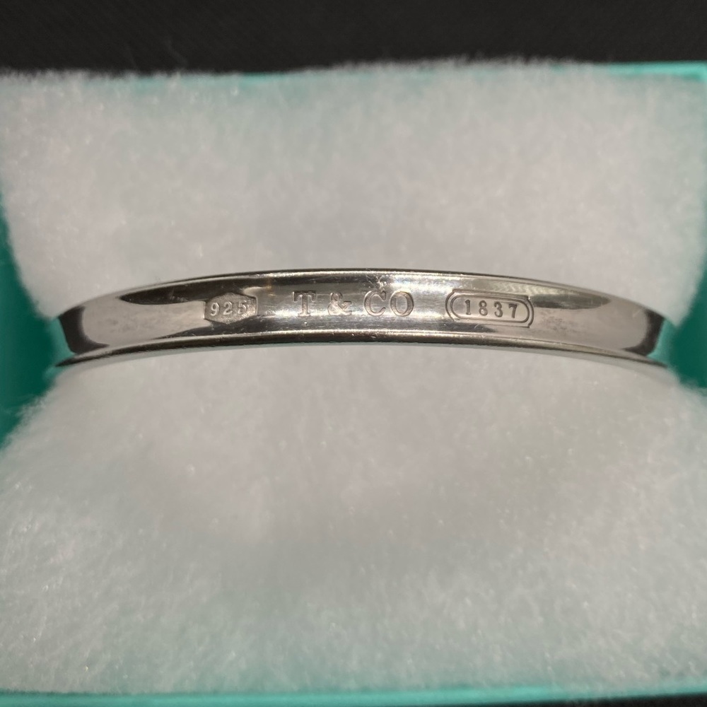 Tiffany & Co. 1837 Sterling Silver Bangle Vintage 1997 - Picture 2 of 5